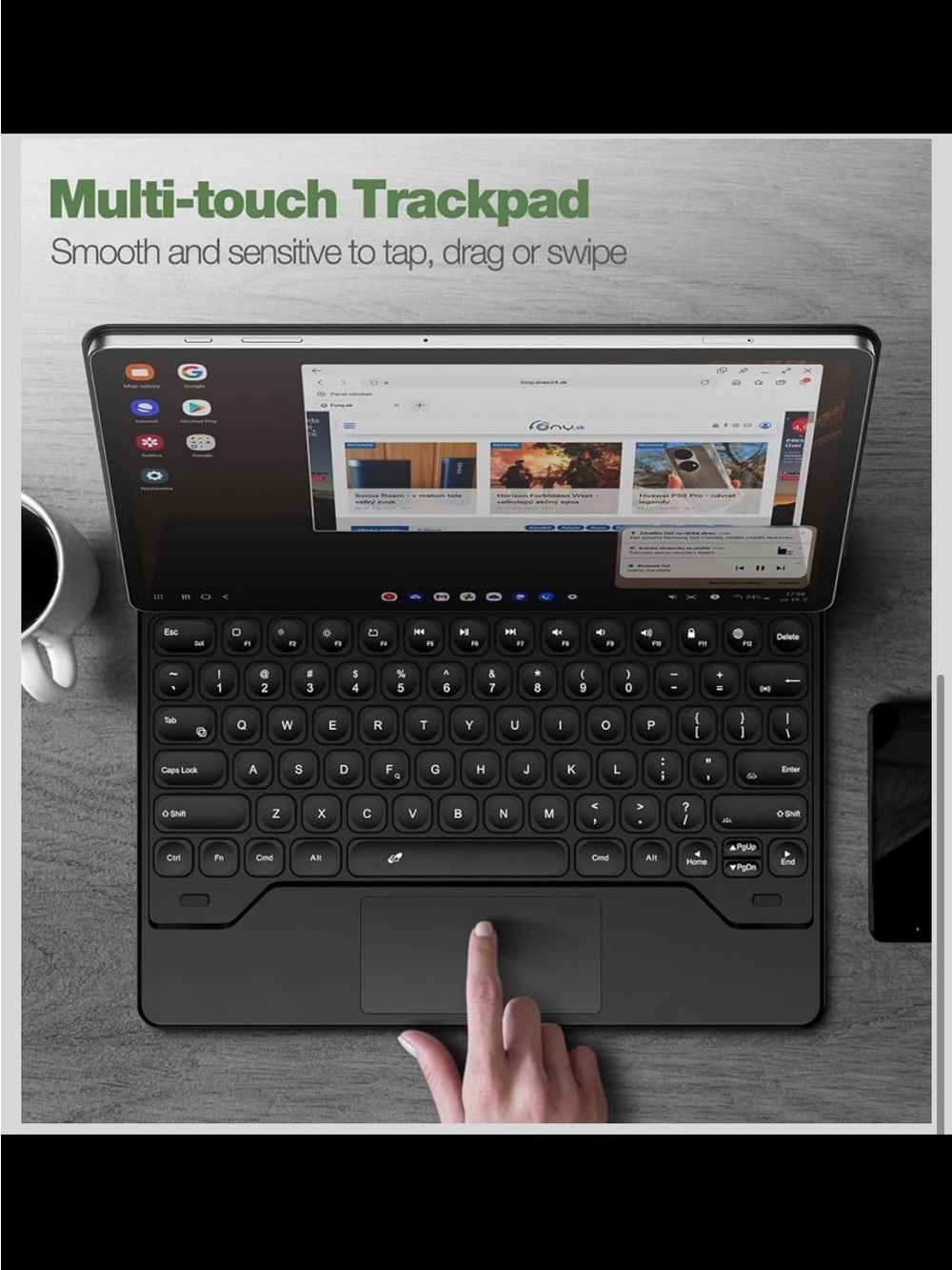 Dexnor Keyboard Case for Samsung Galaxy Tab S10+/S9+/S8+/S7+ - Open Box/New - Picture 5 of 8